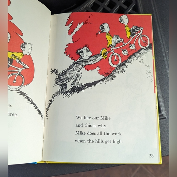 Dr Seuss 1960 One Fish Two Fish Red Fish Blue Fish Hardcover Book - Picture 11 of 14